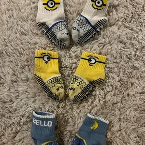 Bombas Minion Toddler Gripper Socks 3 pairs